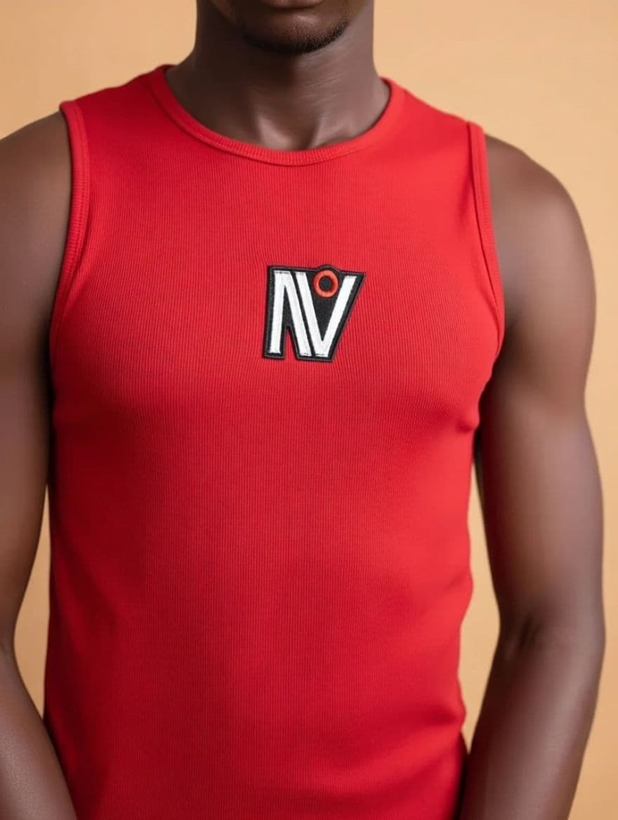 Sleeveless Tank - red